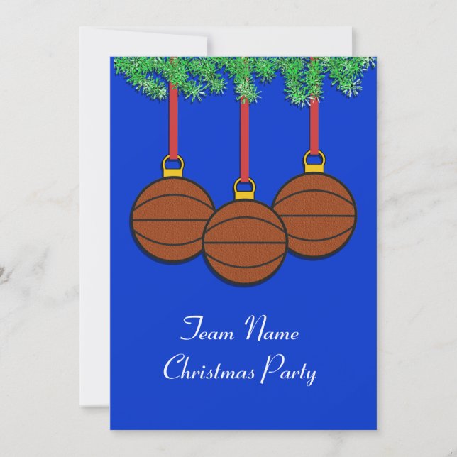 Weihnachten Einladungen für Fastpech Softball (Vorderseite)