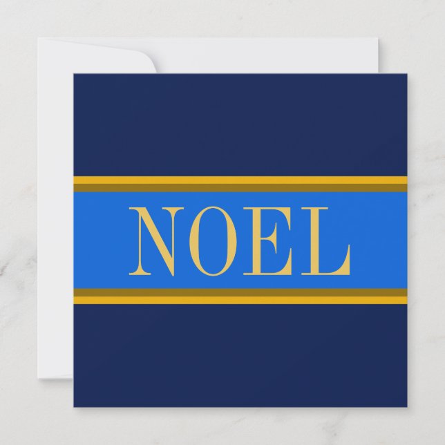 WEIHNACHTEN Elegant Royal Navy Blauer Golden Brown (Vorderseite)