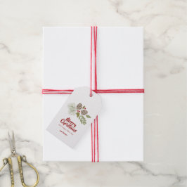Weihnachten, elegant, Winter. Geschenkanhänger