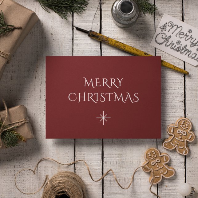 Weihnachten Elegante Snowflake Einfaches Rot (Von Creator hochgeladen)