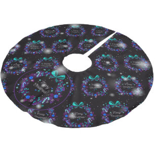 Weihnachten Elegantes Geschenk Polyester Weihnachtsbaumdecke