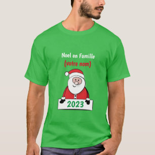 Weihnachten en Famille (votre nom) T-Shirt