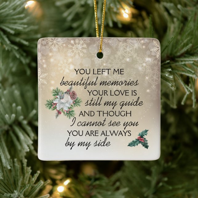 Weihnachten-Erinnerungen, Love One Memorial Keramikornament (Baum)