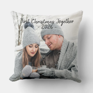 Weihnachten Erste Weihnachtsfoto Saisonale Kissen