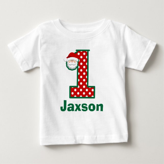 Weihnachten Erster Geburtstag Weihnachten Shirt (Vorderseite)