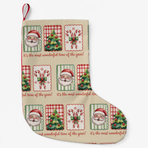 Weihnachten Es ist die wunderbarste Zeit des Jahre Kleiner Weihnachtsstrumpf