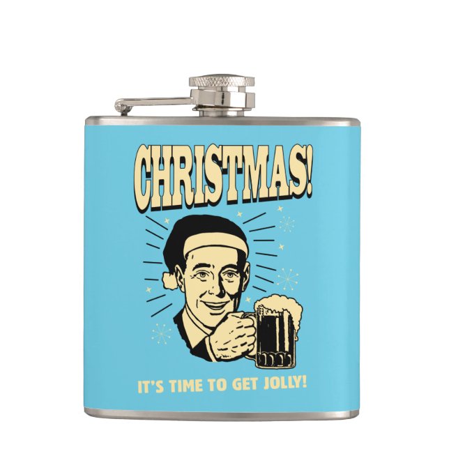 Weihnachten: Es ist Zeit zum Jolly Flachmann (Vorderseite)