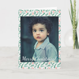 Weihnachten Evergreen Boughs und Holly Berries Fot