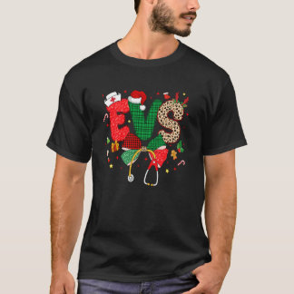 Weihnachten EVS Coquette Bogen Stethoskop Pflege W T-Shirt