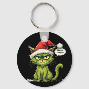 Weihnachten "Ew People" Meowy Cat Lovers Schlüsselanhänger