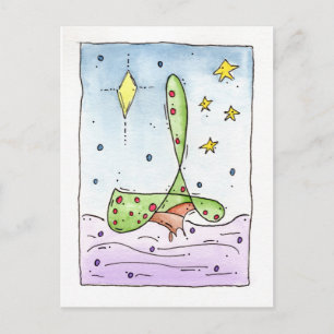 Weihnachten "Extravaganter Baum" Postkarte