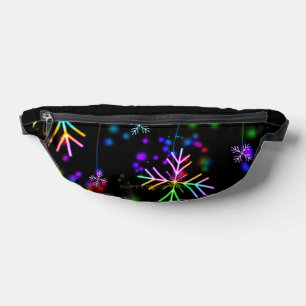 Weihnachten fallen verschiedene Neonfarben Schneef Bauchtasche