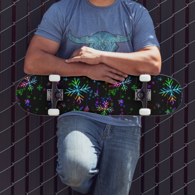 Weihnachten fallen verschiedene Neonfarben Schneef Skateboard (Außenbereich 3)