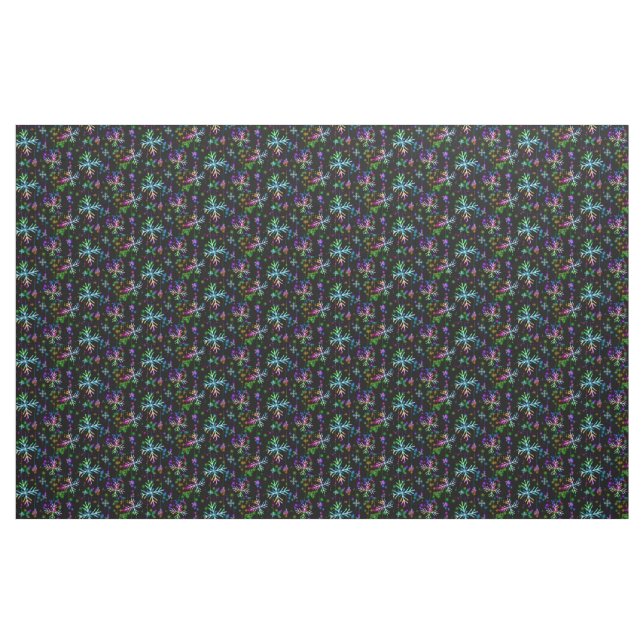 Weihnachten fallen verschiedene Neonfarben Schneef Stoff (Yard (91,4 cm))