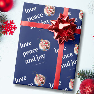 Weihnachten Familie Foto Liebe Friede Joliday Geschenkpapier