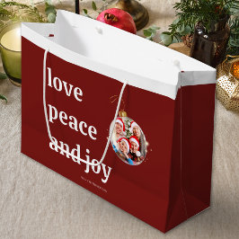Weihnachten Familie Foto Liebe Friede Joliday Große Geschenktüte