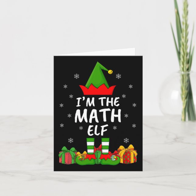 Weihnachten Familie Matching Funny Ich bin der Mat Karte (Vorderseite)