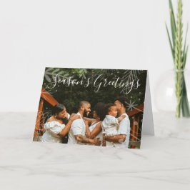 Weihnachten - Familienfeier Foto abgelegt Karte