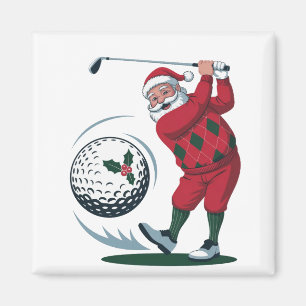 Weihnachten Fantasy Golf spielen Magnet