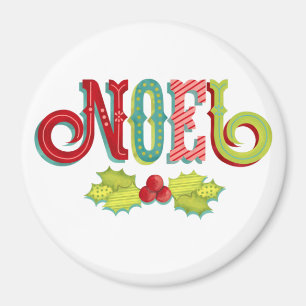 Weihnachten - farbenfrohe Weihnachten Magnet