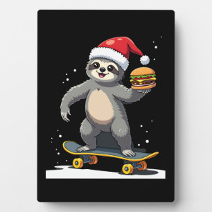 WEIHNACHTEN FAULHEIT Lustiges Weihnachten Skateboa Fotoplatte