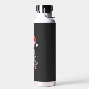 WEIHNACHTEN FAULHEIT Lustiges Weihnachten Skateboa Trinkflasche