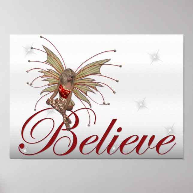 Weihnachten Fee 2 - Fantasy Print Poster (Vorne)