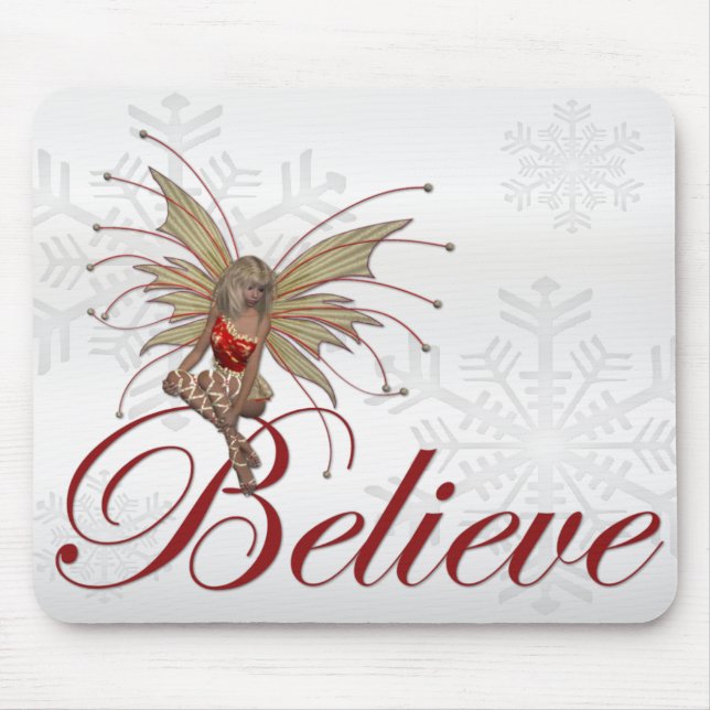Weihnachten Fee 2 - Feiertage Mousepad (Vorne)