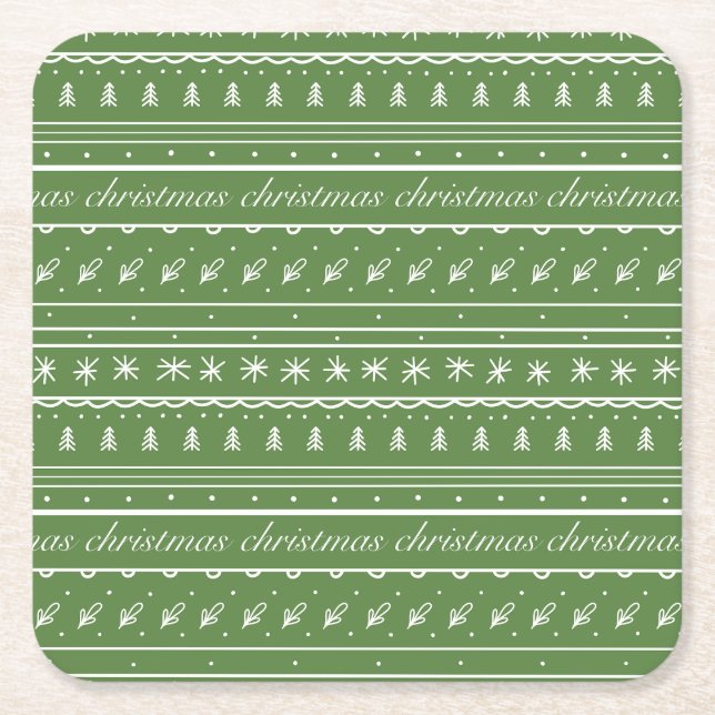 Weihnachten feiern rechteckiger pappuntersetzer (Vorderseite)