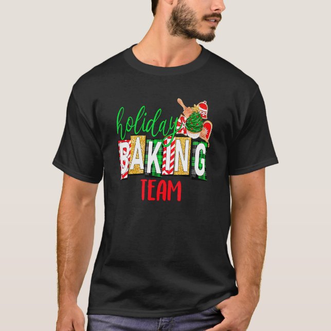 Weihnachten Feiertag Backteam Weihnachtskostüm 1 T-Shirt (Vorderseite)