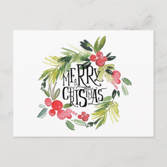 Weihnachten, Feiertage, Dekorationen, Feiern Postkarte (Vorderseite)