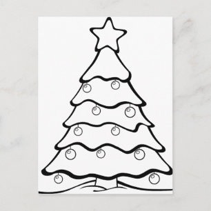 Weihnachten, Feiertage, Freude, grüne Farben, Baum Feiertagspostkarte