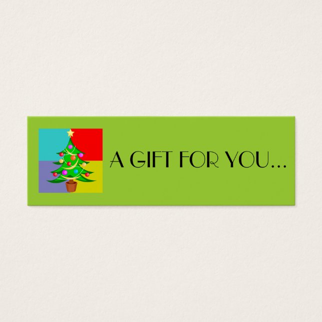 Weihnachten | Feiertagsgeschenktags (Vorderseite)