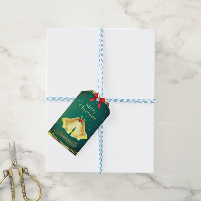 Weihnachten, Firmengeschenkkarte Geschenkanhänger (Mit Garn)