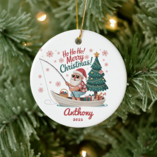 Weihnachten fischen keramik ornament