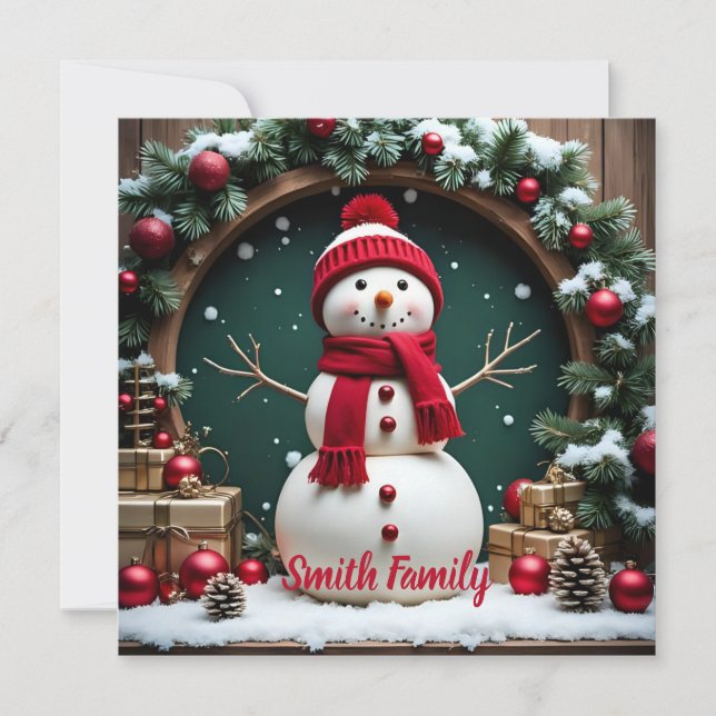 Weihnachten - Flachkarte (Vorderseite)