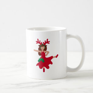 Weihnachten Flamenco-Tänzer-Emoji Kaffeetasse