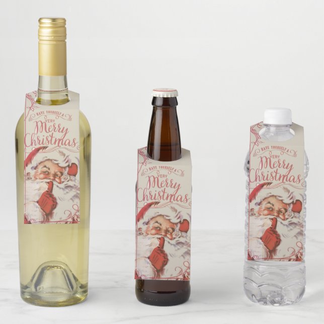 Weihnachten Flaschenanhänger (Beispiel)