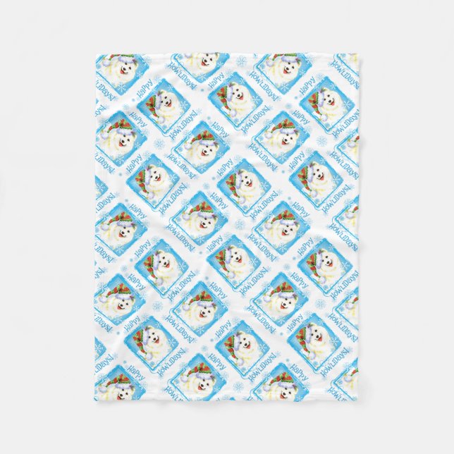 Weihnachten Fleecedecke (Vorderseite)