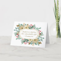 Weihnachten floral Danke an die Bibel Verse