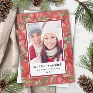 Weihnachten floral Verheiratet, frisch verheiratet