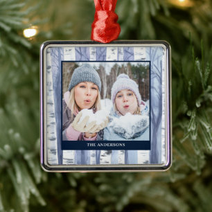 Weihnachten Foto Name Wasserfarben Tree Ornament