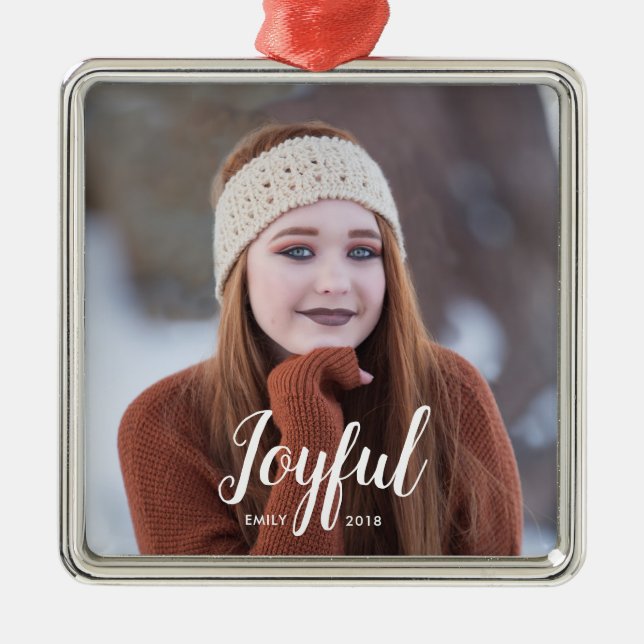 Weihnachten | FOTO Ornament Aus Metall (Vorne)