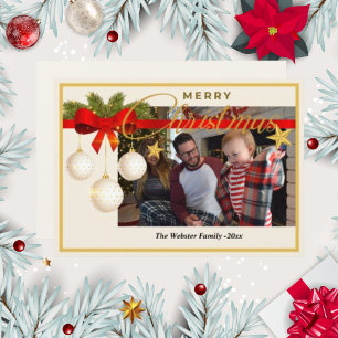 Weihnachten Foto Pine Holiday Offen weiß