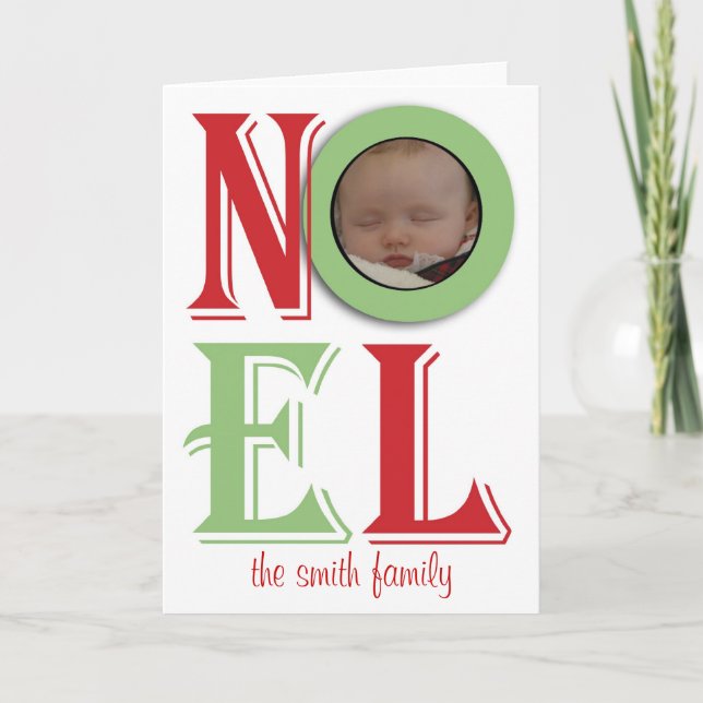 Weihnachten-Fotokarte Feiertagskarte (Vorderseite)