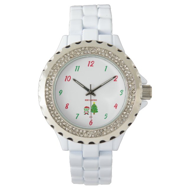 Weihnachten FrankenCheese Women's Kristall Watch Armbanduhr (Vorderseite)