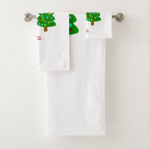 Weihnachten FrankenKäse Badezimmertuch Set