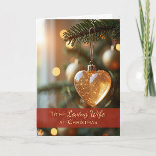 Weihnachten Frau Romantische Liebe Herz-Ornament Karte