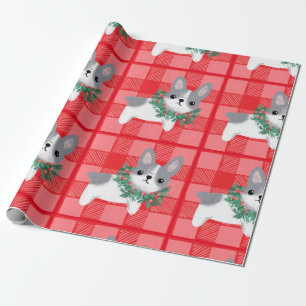 Weihnachten Frenchie Geschenk Wrap Französisch Bu Geschenkpapier