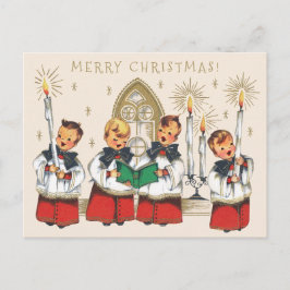 Weihnachten frohe Chöre singen Carolen CC1179 Postkarte